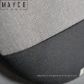 Mayco Decorative Small Pin Cork Round Gray and Black Frameless Linen Bulletin Board with 1 Pocket